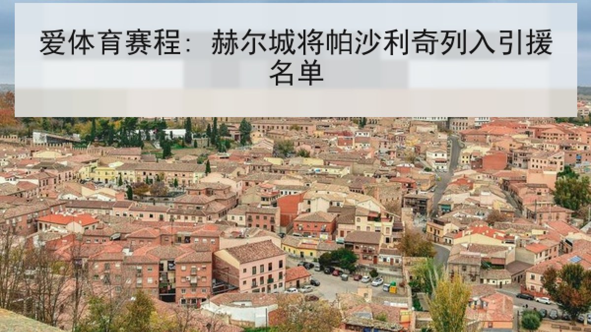 爱体育赛程: 赫尔城将帕沙利奇列入引援名单